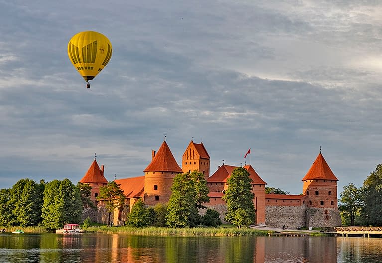 Hot air balloon Trakai